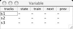 Snapshop of variables window